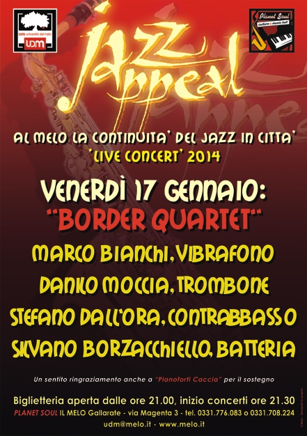 BORDER QUARTET alla rassegna Jazz’Appeal di Gallarate